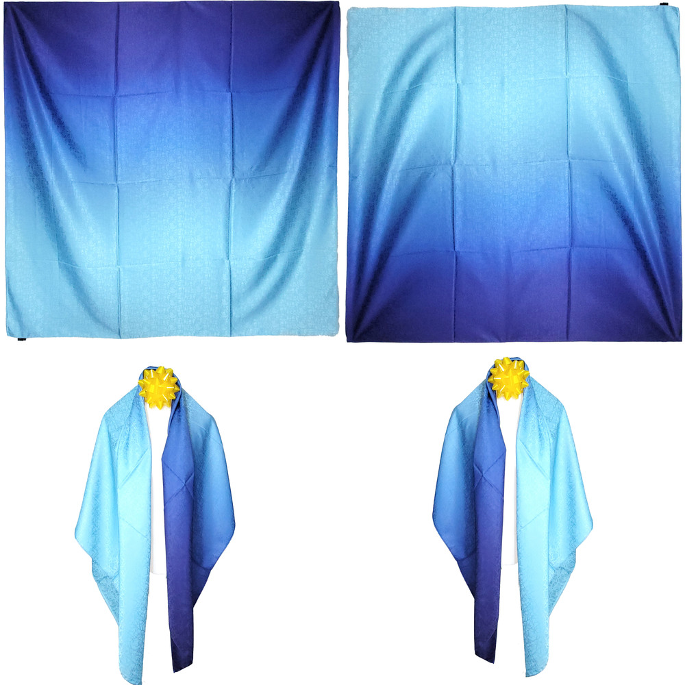 NWT Double Sided Silk Scarf 53"x53" Large Square Shawl Wrap XiangYunSha 36221